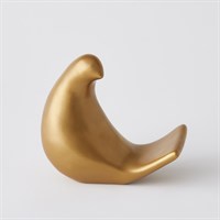 Les Animaux Moineau Matte Antique Gold