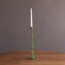 Load image into Gallery viewer, Pair Crosby Medium Candlestick Holder, Leaf Green
