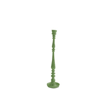 Load image into Gallery viewer, Pair Crosby Medium Candlestick Holder, Leaf Green
