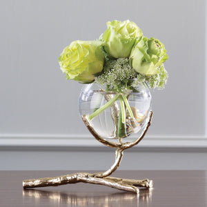Twig Vase Holder- Brass