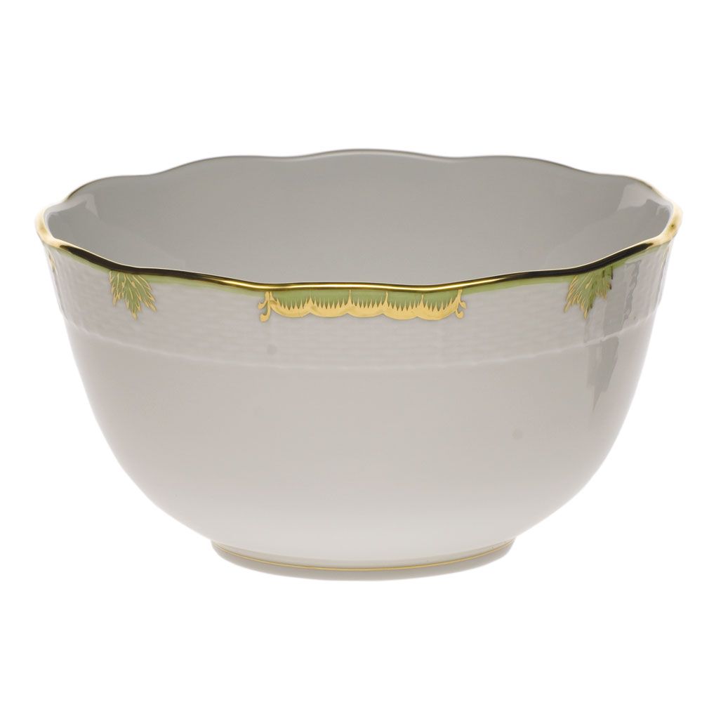 Herend Princess Victoria Green Round Bowl