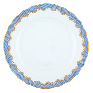 Herend Fish Scale Dinner Plate, Light Blue