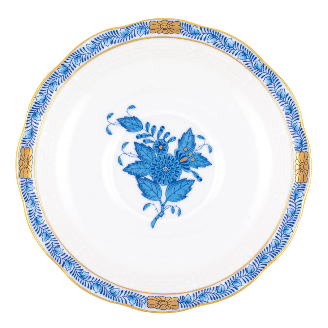 Herend Chinese Bouquet Blue Tea Saucer