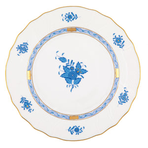 Herend Chinese Bouquet Blue Dinner Plate