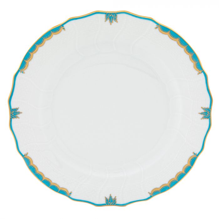 Herend Princess Victoria Turquoise Dinner Plate