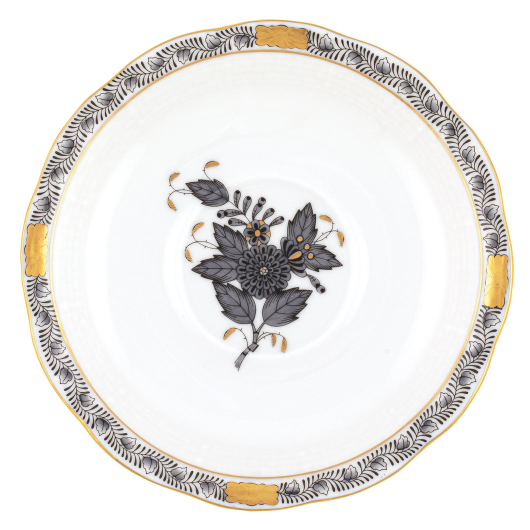 Herend Chinese Bouquet Black Tea Saucer