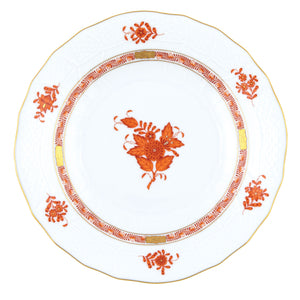 Herend Chinese Bouquet Rust Dessert Plate