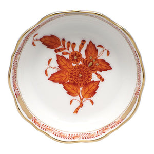 Herend Mini Scalloped Dish, Rust