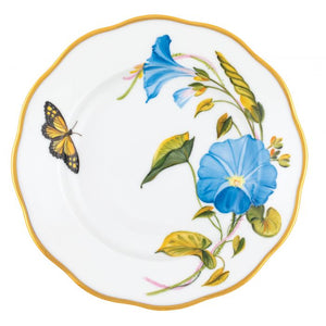 Herend American Wildflowers Salad Plate, Morning Glory