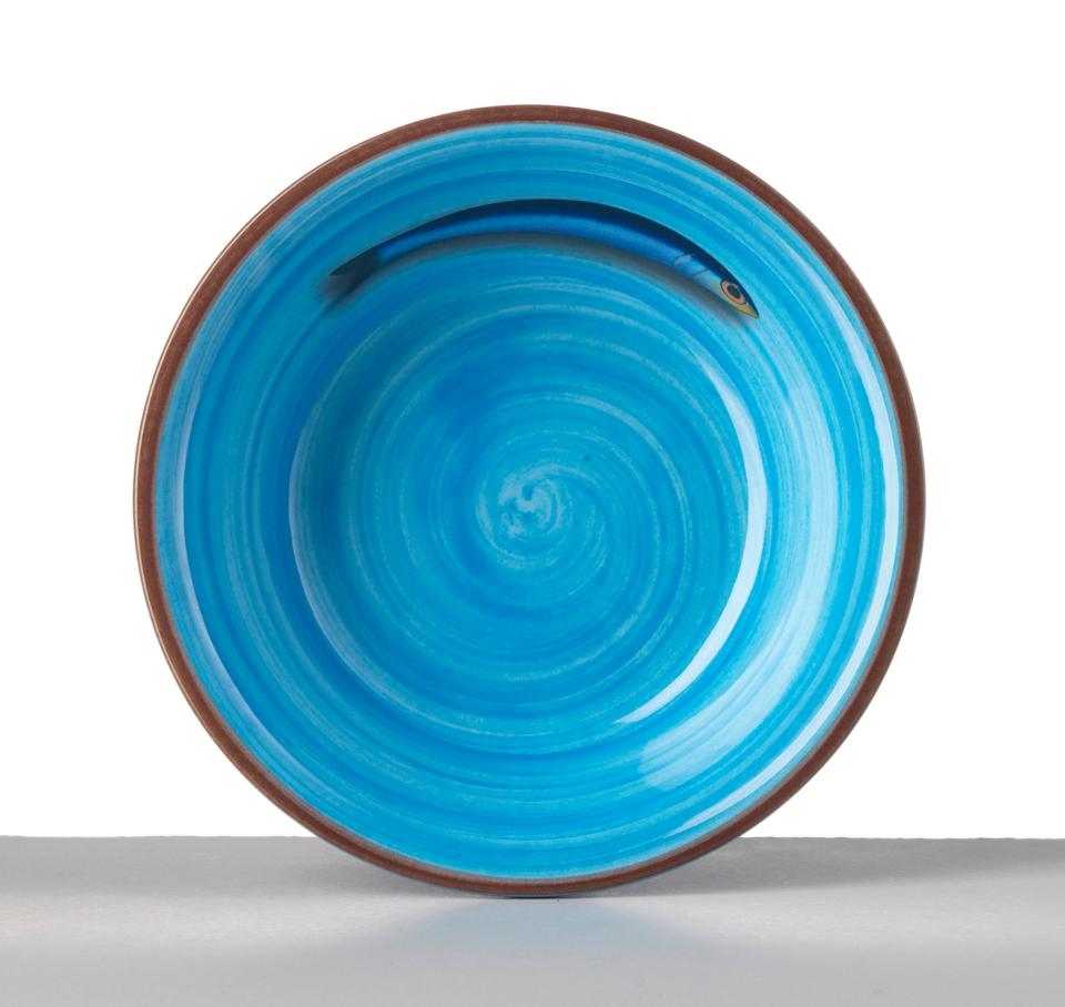 Aimone Soup Plate, Turquoise