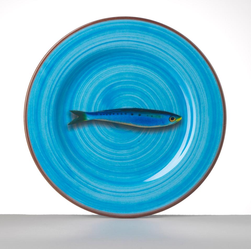 Aimone Salad Plate, Turquoise