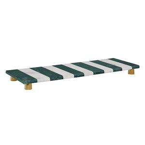 Beck Green & White Marble Tray