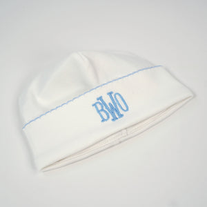 Pima Cotton Baby Beanie, Blue