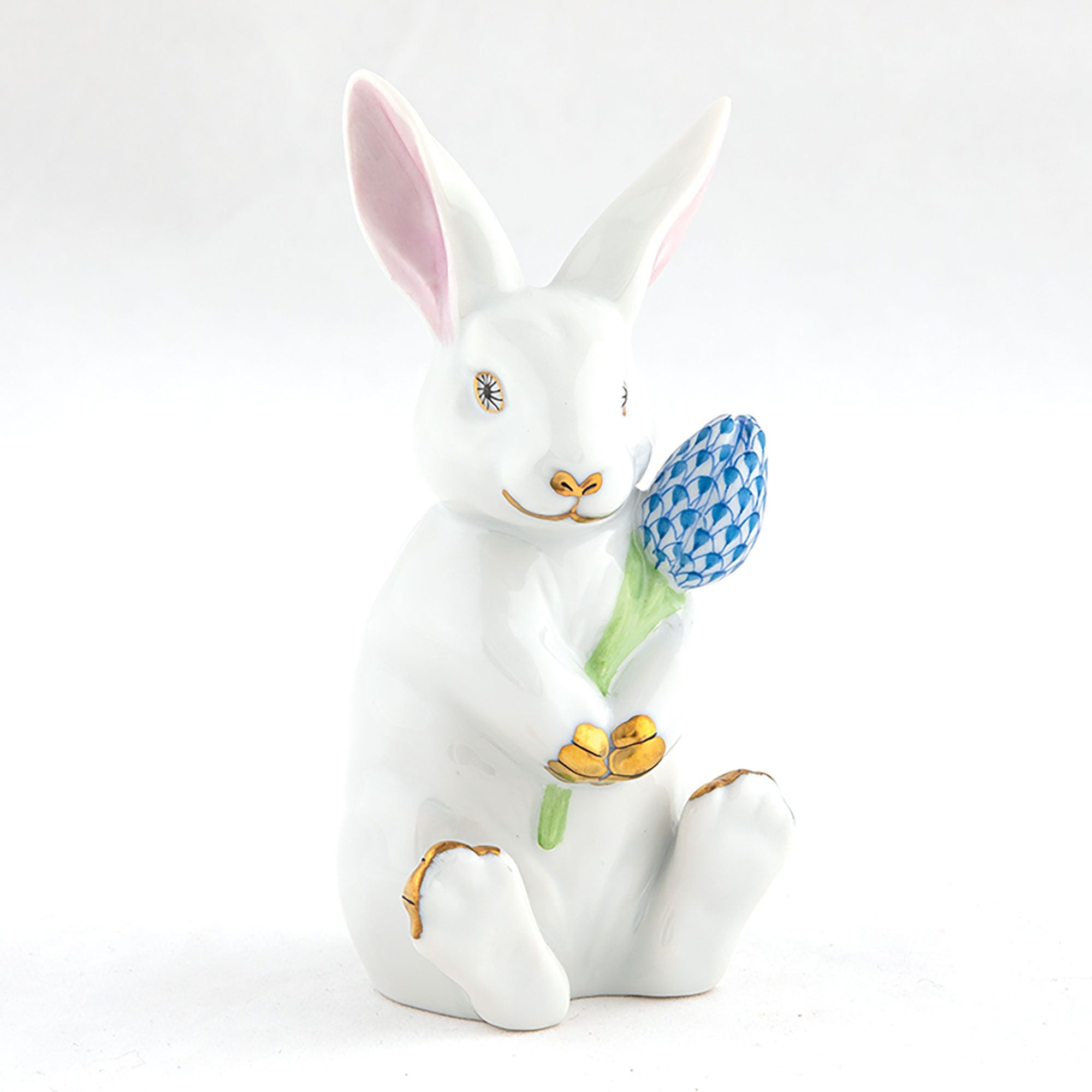 Herend Blossom Bunny – Blue - Thumbnail 2