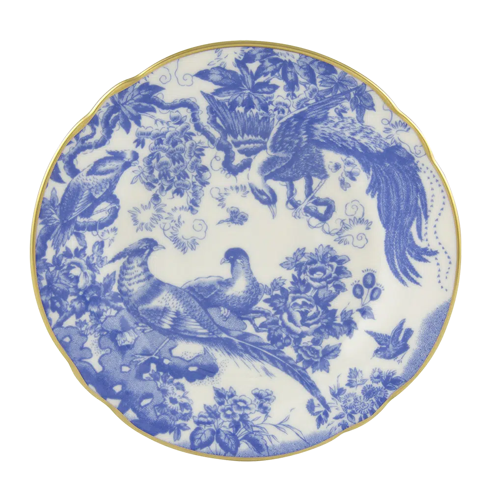 Royal Crown Derby Blue Aves Tea Saucer