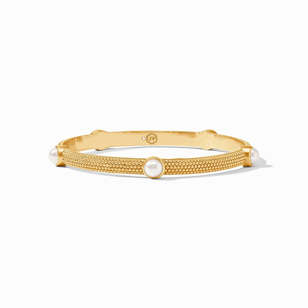 Cabochon Bangle- Pearl M