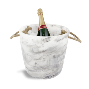 Classical Ice Bucket- White Swirl