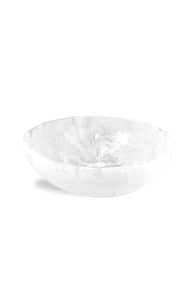 Wave Bowl Medium- White Swirl