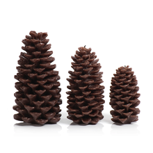 Load image into Gallery viewer, Brown Pinecone Candle, Medium
