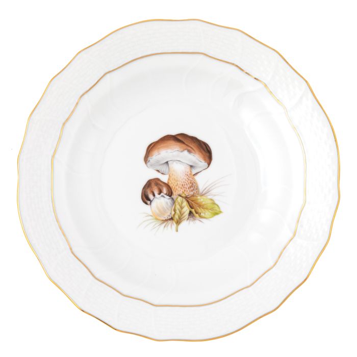 Herend Mushroom Luncheon Plate, Motif 3