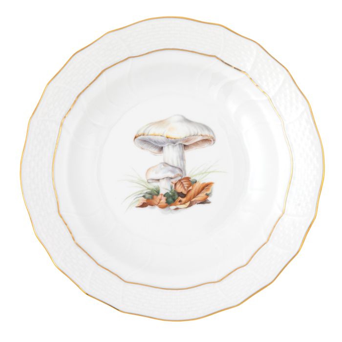 Herend Mushroom Luncheon Plate, Motif 11