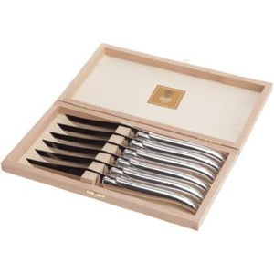 Laguiole Steak Knives, Set of 6 Aluminum