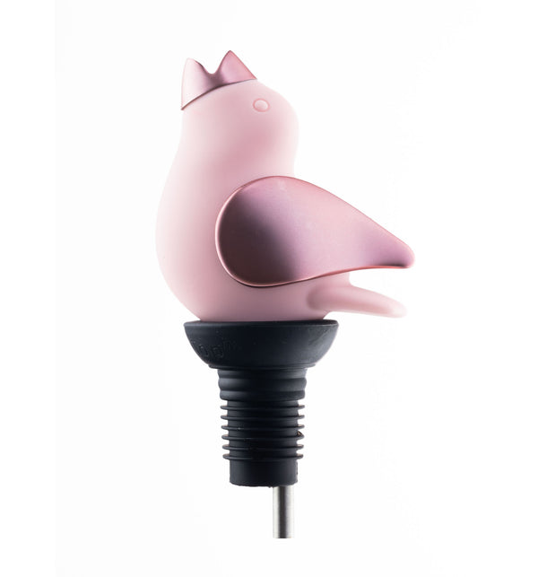 Chirpy Top Wine Pourer, Pink/Rose