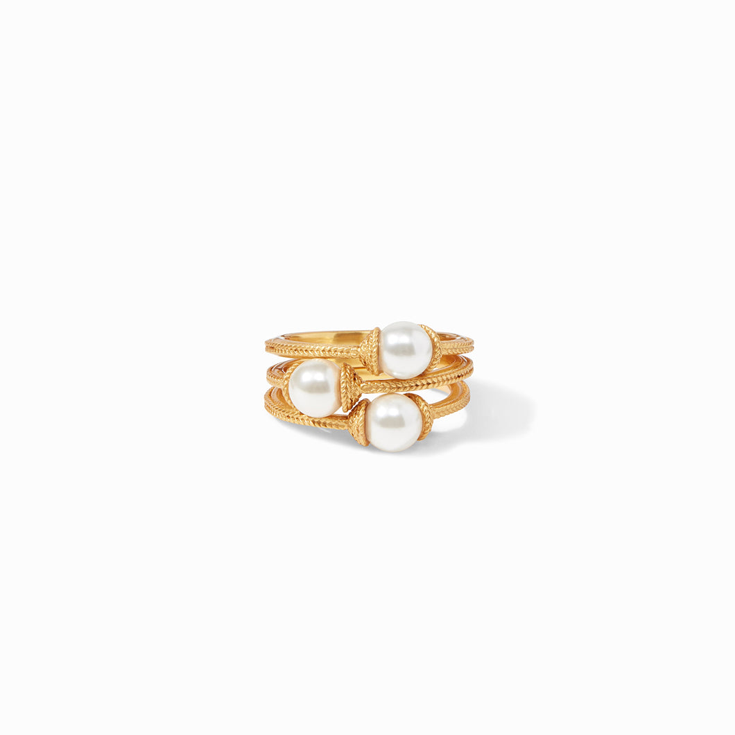Calypso Trio Ring- Pearl 7