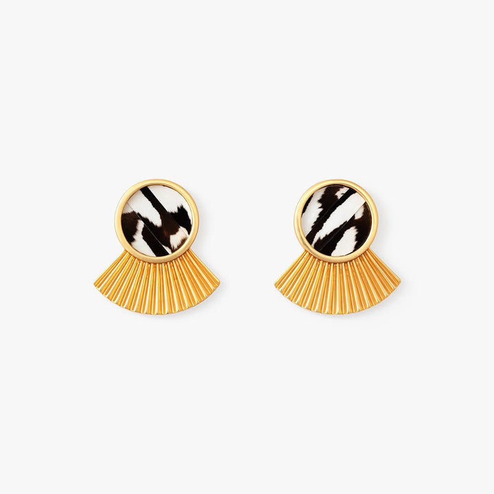 Brackish Camperdown Large Fan Earring Gold
