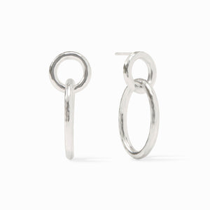 Catalina Link Earring, Silver