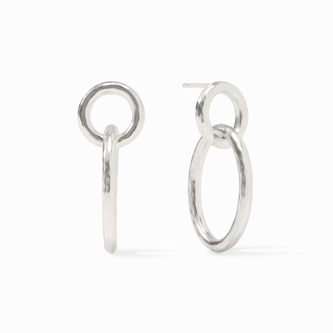 Catalina Link Earring, Silver