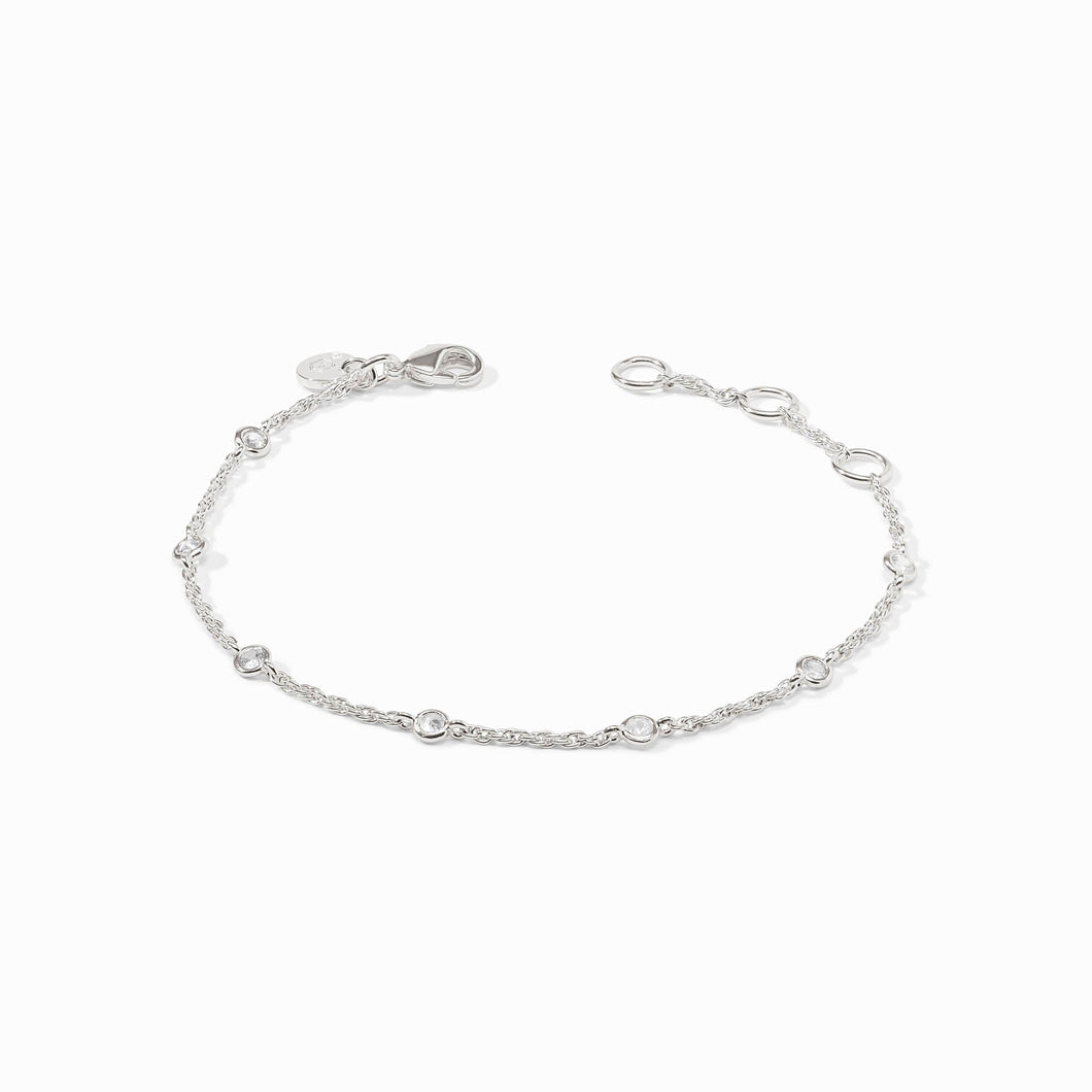 Celeste Delicate Bracelet, CZ Silver