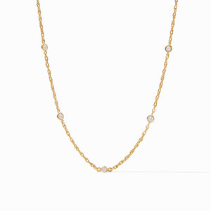 Celeste Delicate Station Necklace CZ