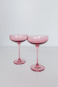 Estelle Champagne Coupes, Set of 2 Rose