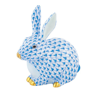 Herend Chubby Bunny, Blue