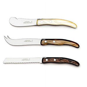 Box of Berlingot 3 Piece Breakfast Set, Natural Handle