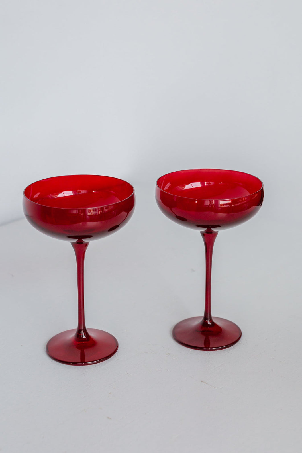 Estelle Champagne Coupe Set of 2 Red