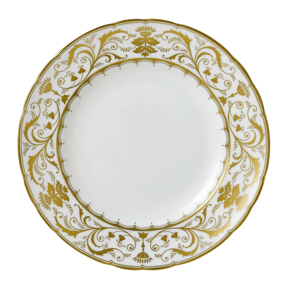 Royal Crown Derby Darley Abbey White Dinner Plate