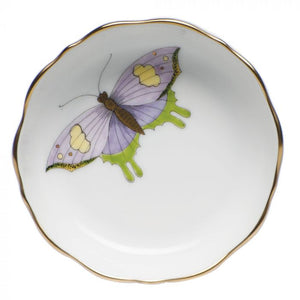 Herend Mini Scalloped Dish, Royal Garden Butterflies