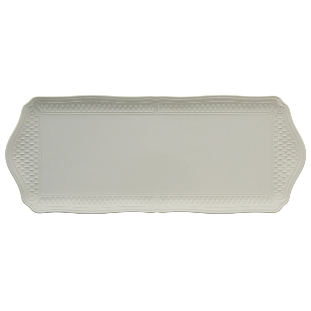 Gien Pont aux Choux White Oblong Serving Tray