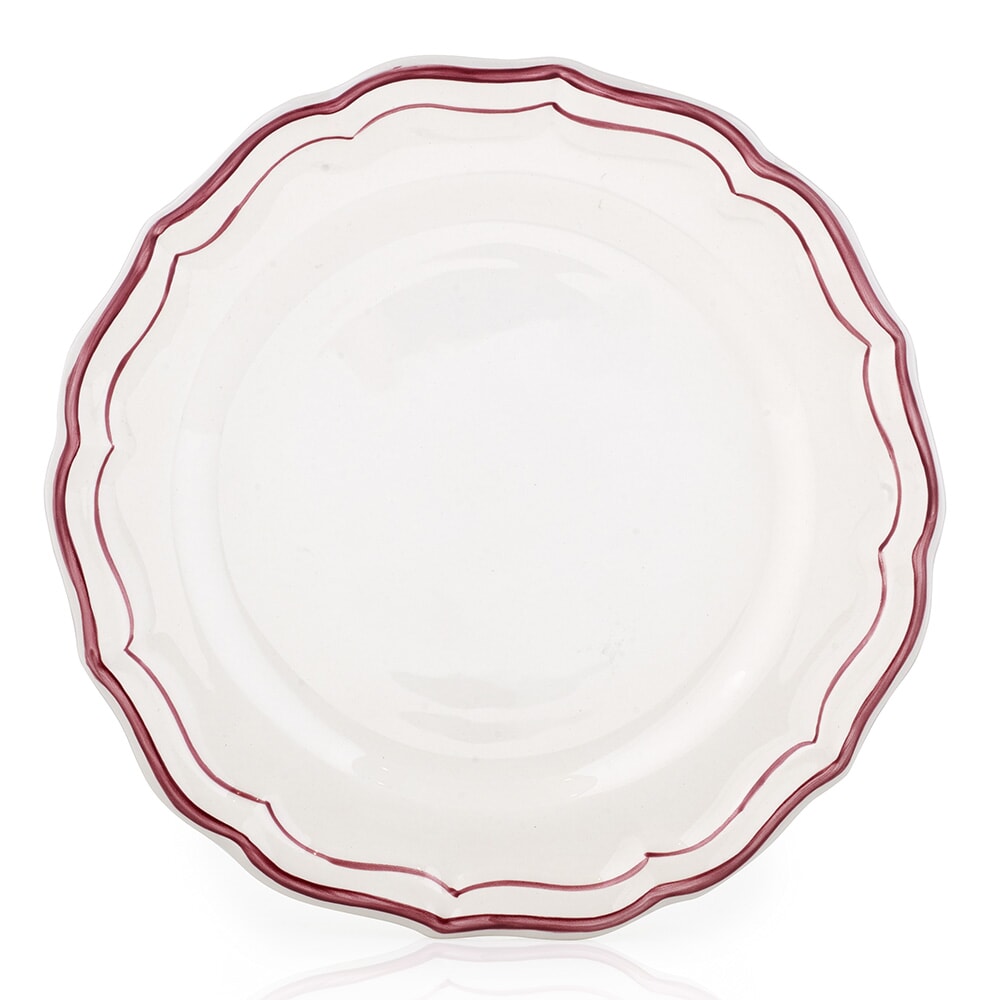 Gien Filet Peony Dinner Plate