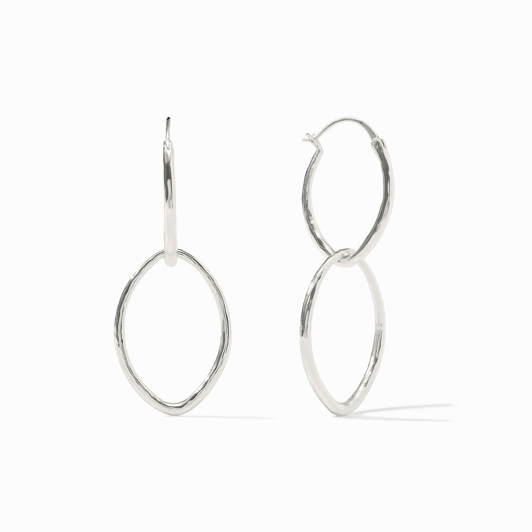Fleur-de-Lis 2-in-1 Earring, Silver