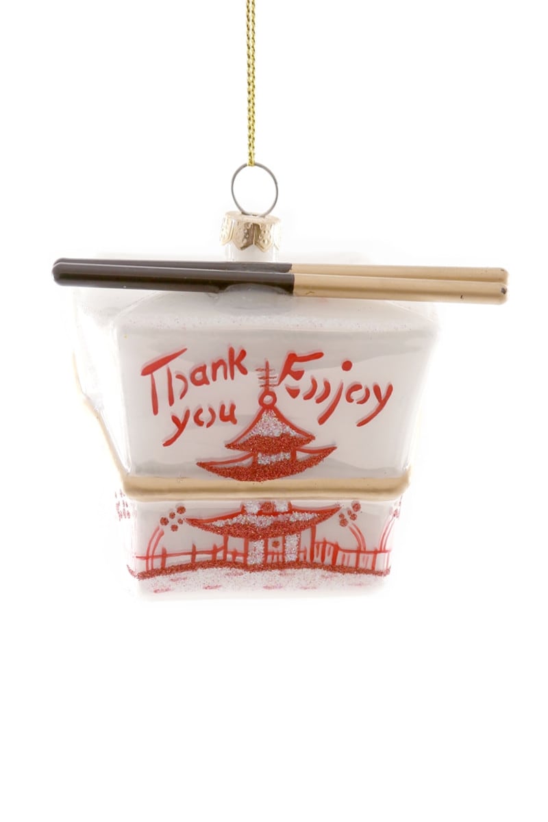 Chinese Take Out Box- Ivory Ornament