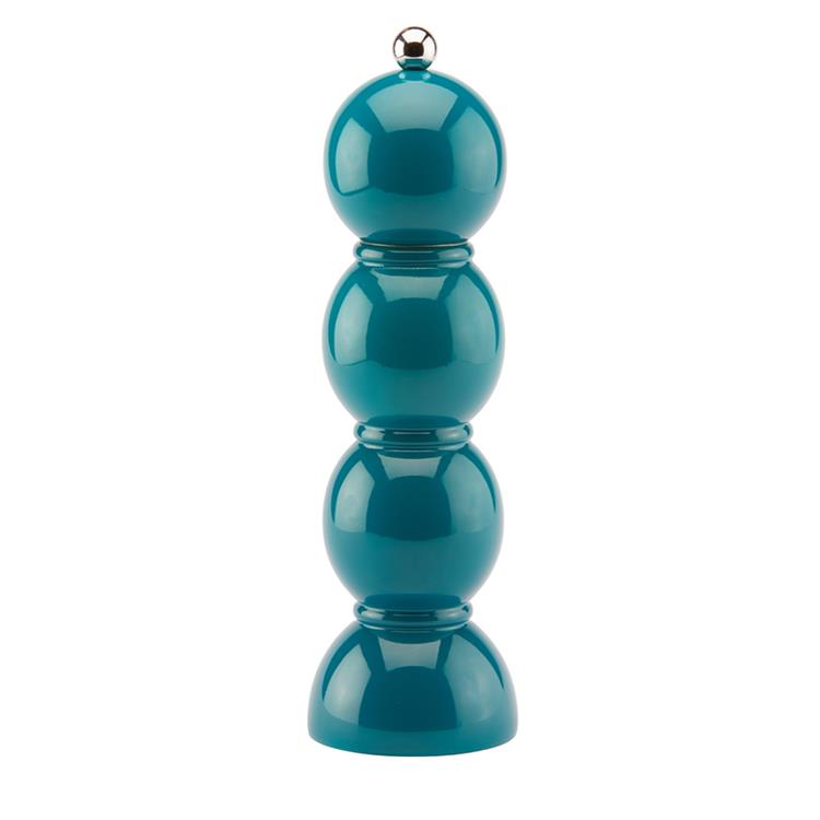 Teal Bobbin Lacquer Salt/Pepper Mill