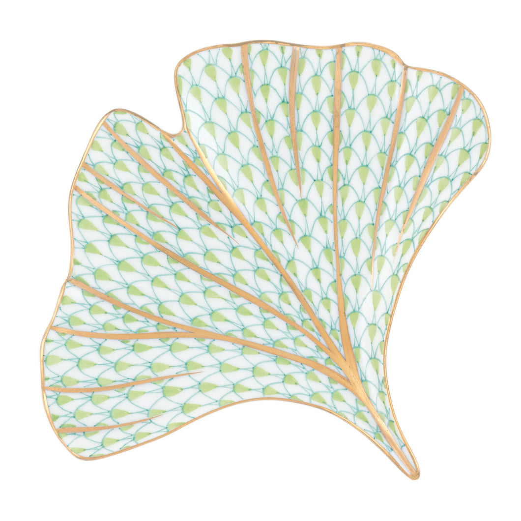 Herend Ginkgo Leaf, Key Lime