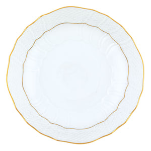 Herend Golden Edge Scalloped Dinner Bowl