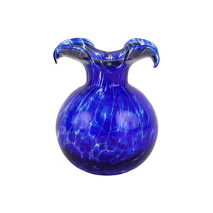 Vietri Hibiscus Cobalt Tortoiseshell Bud Vase