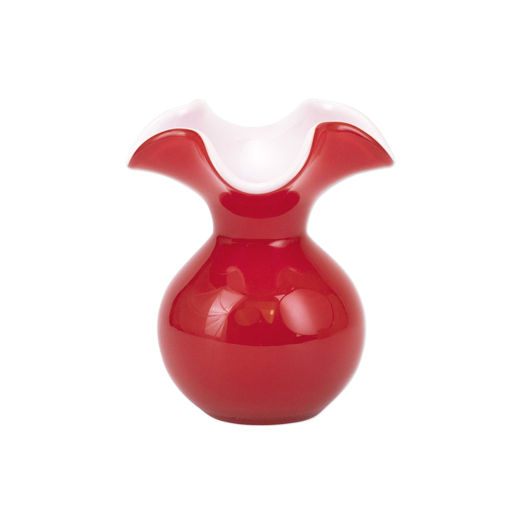 Vietri Hibiscus Red Bud Vase