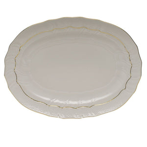 Herend Golden Edge Platter, 15"x11.5"