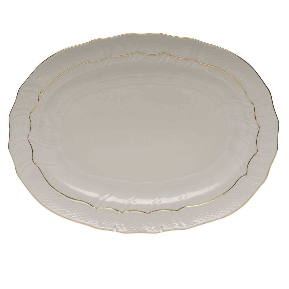 Herend Golden Edge Platter, 15